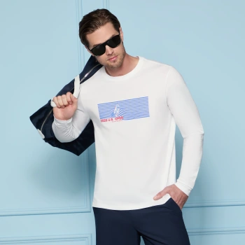 Alternative image of 2026 U.S. OPEN SAIL BOAT LONG SLEEVE TEE in Snow
