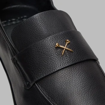Alternative image of MEN'S METAL TEES LEATHER FLEX LOAFER in Onyx