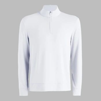 SOFT TOUCH JERSEY 1/4 ZIP in Snow