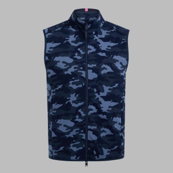 DOUBLE KNIT CAMO VEST in TWILIGHT CAMO