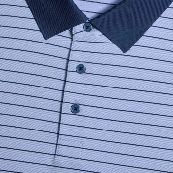 Alternative image of HERRINGBONE STRIPE TECH JERSEY POLO in Willow