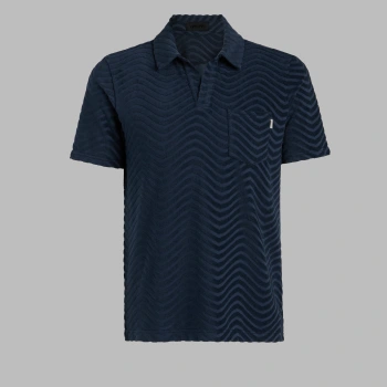 LTD RELEASE SWELL TERRY JACQUARD POLO in Twilight