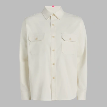 LTD RELEASE STRETCH DRILL OVERSHIRT in Snow