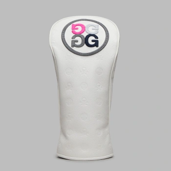 EMBOSSED SKULL & TEES DRIVER HEADCOVER in Snow
