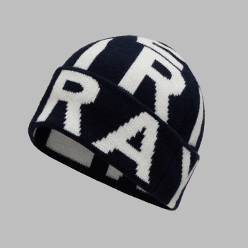 PRAY FOR BIRDIES SCRAMBLE WOOL BEANIE in Twilight / Snow