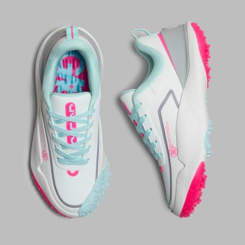 WOMEN'S LTD RELEASE G/18 GOLF SHOE in SNOW / KNOCKOUT PINK