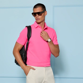 Alternative image of ESSENTIAL PERFORMANCE PIQU&Eacute; POLO in KNOCKOUT PINK