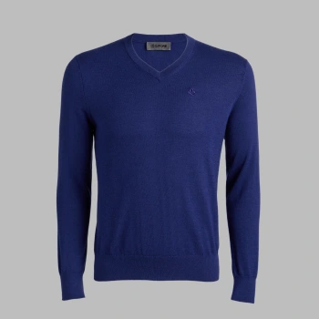G SCRIBE VERSE V NECK CASHMERE SWEATER in Wisteria