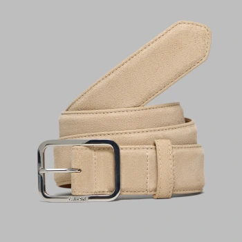 MEN'S LUXE SUEDE BELT in PUMICE