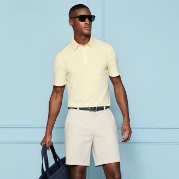 Alternative image of ALL PLAY STRIPE STRETCH KNIT POLO in Canary