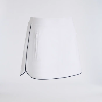 3D TULIP HEM TECH PIQU&Eacute; SKORT in Snow / Twilight