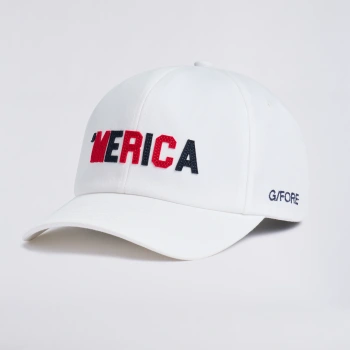 LONG WKND RELAXED FIT HAT in SNOW / RWB