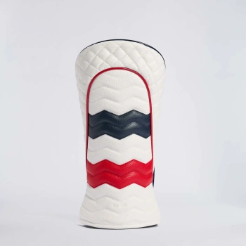 Alternative image of QUILTED LEATHER DRIVER HEADCOVER in RWB