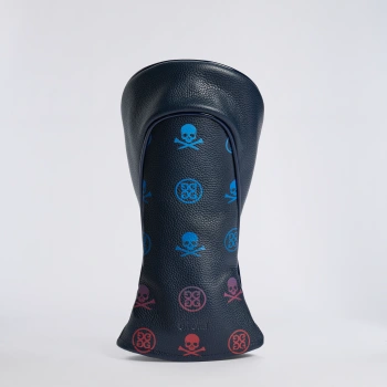Alternative image of GRADIENT SKULL & TEES LEATHER 3-WOOD HEADCOVER in TWILIGHT MULTI