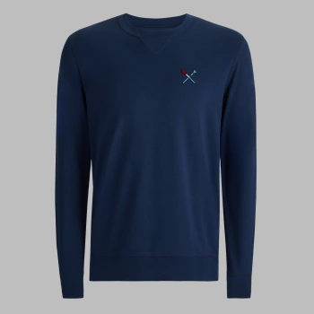 LTD RELEASE TEE TIME PERFORMANCE PIQU&Eacute; CREWNECK LAYER in Twilight