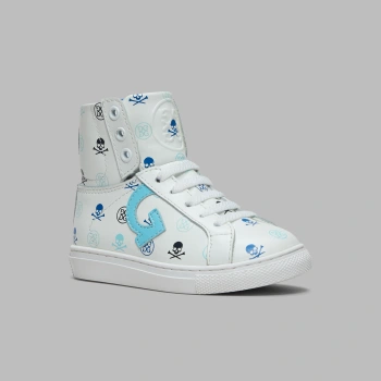 SKULL & TEES SHOOIE PUTTER COVER in SNOW / MULTI
