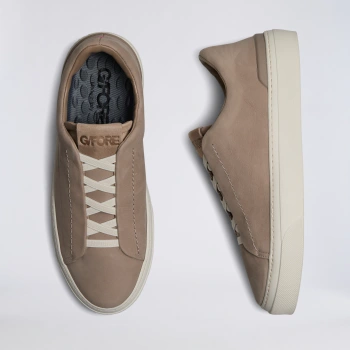 MEN'S ENDEAVOUR SLIP ON LEATHER SNEAKER in PUMICE