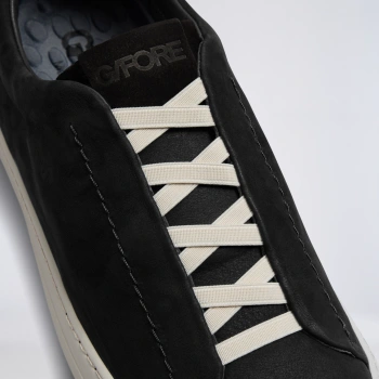 MEN'S ENDEAVOUR SLIP ON LEATHER SNEAKER in Onyx