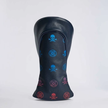 Alternative image of GRADIENT SKULL & TEES LEATHER 3-WOOD HEADCOVER in TWILIGHT MULTI