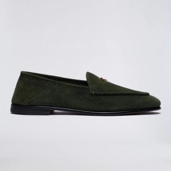 WOMEN'S METAL TEES SUEDE FLEX LOAFER in Pine