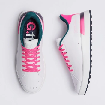 WOMEN'S G.112 LOVE G GOLF SHOE in SNOW / KNOCKOUT PINK