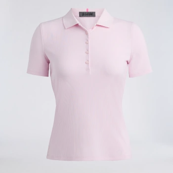 TECH NYLON RIB POLO in Blush