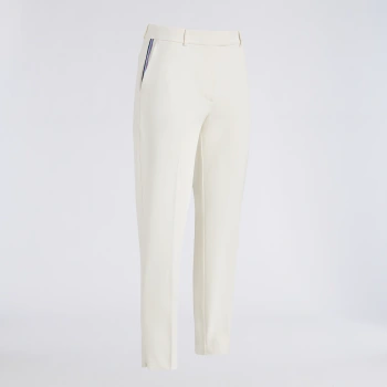 TUX SHADOW STRETCH STRAIGHT LEG TROUSER in CHALK WHITE