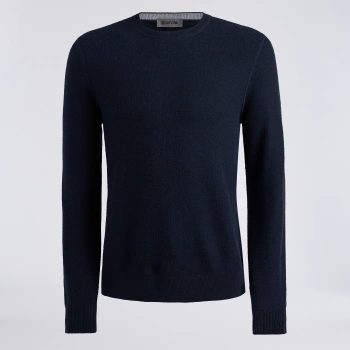 THE CLUB MERINO WOOL CREWNECK JUMPER in Twilight