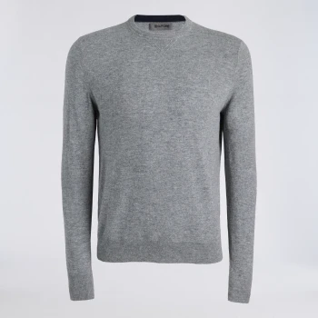 CASHMERE CREWNECK JUMPER in NIMBUS MELANGE