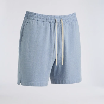LTD RELEASE BEACHSIDE LINEN DRAWSTRING SHORT in DENIM