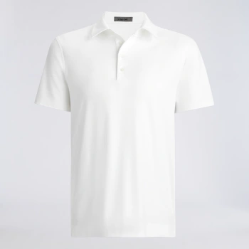 LUXE COTTON BLEND POLO in Snow