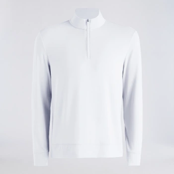 SOFT TOUCH JERSEY 1/4 ZIP in Snow