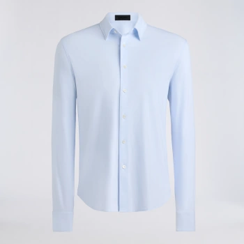 LUXE COTTON BLEND SHIRT in PALE BAJA