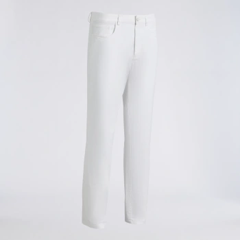 ALL PLAY COTTON STRETCH 5 POCKET STRAIGHT LEG TROUSER in Snow