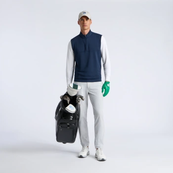 Alternative image of BRUSHED BACK TECH TERRY 1/4 ZIP GILET in Twilight