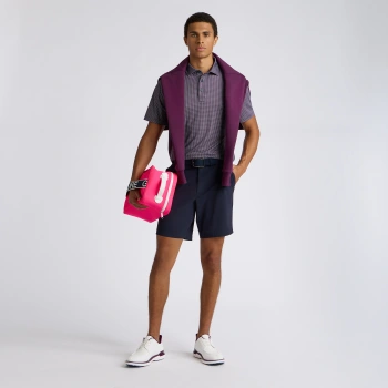 Alternative image of MOD GEO TECH JERSEY POLO in TWILIGHT / DARK PLUM