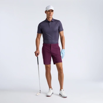 Alternative image of DIAMOND GEO TECH JERSEY POLO in TWILIGHT / DARK PLUM