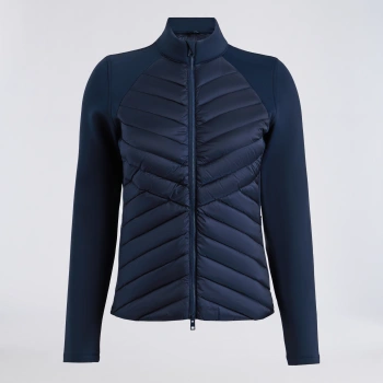 V-DOWN QUILTED HYBRID JACKET in Twilight