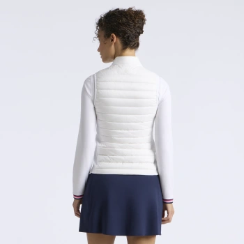 Alternative image of V-DOWN QUILTED STRETCH TECH INTERLOCK GILET in CHALK WHITE
