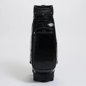 LTD RELEASE NOVELTY CROC-EMBOSSED LEATHER TOUR BAG in Onyx