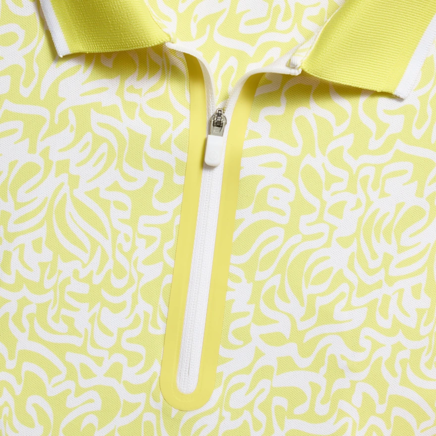SCRIBBLE TECH PIQU&Eacute; SLEEVELESS POLO in Canary - Alternate Image 4