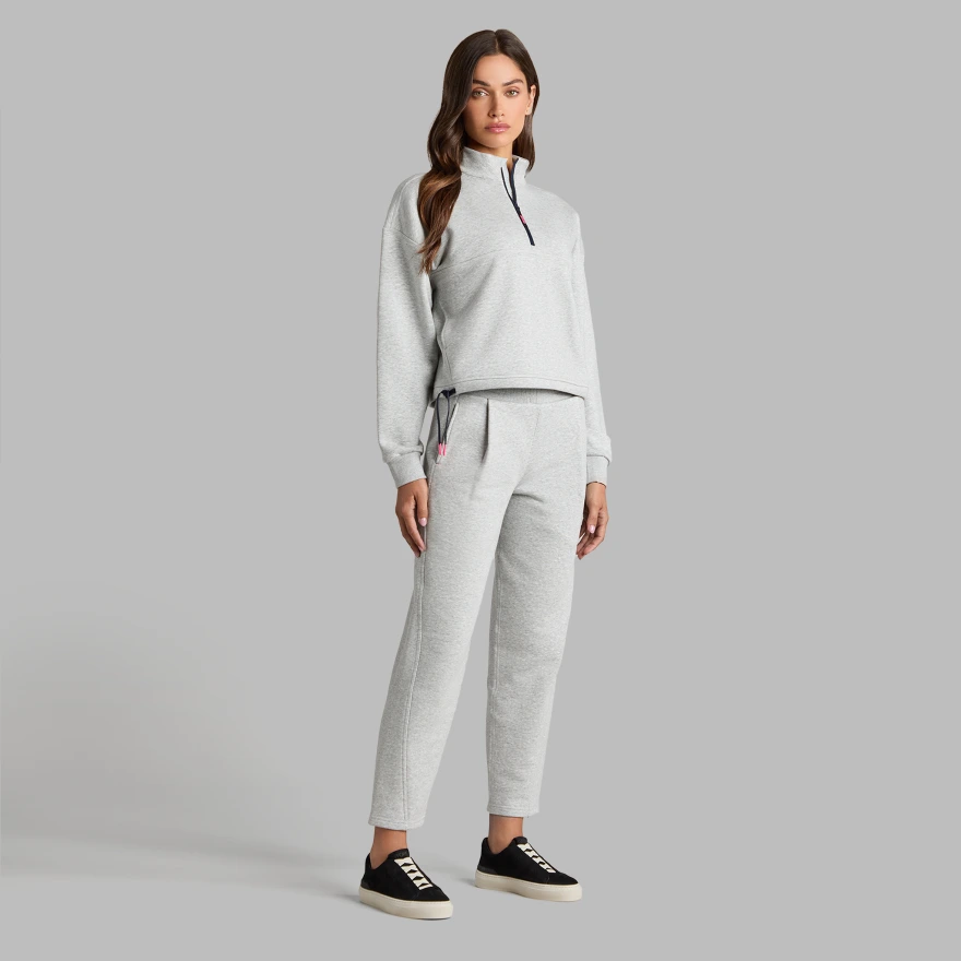 FRENCH TERRY LOUNGE PANT in NIMBUS MELANGE - Alternate Image 2