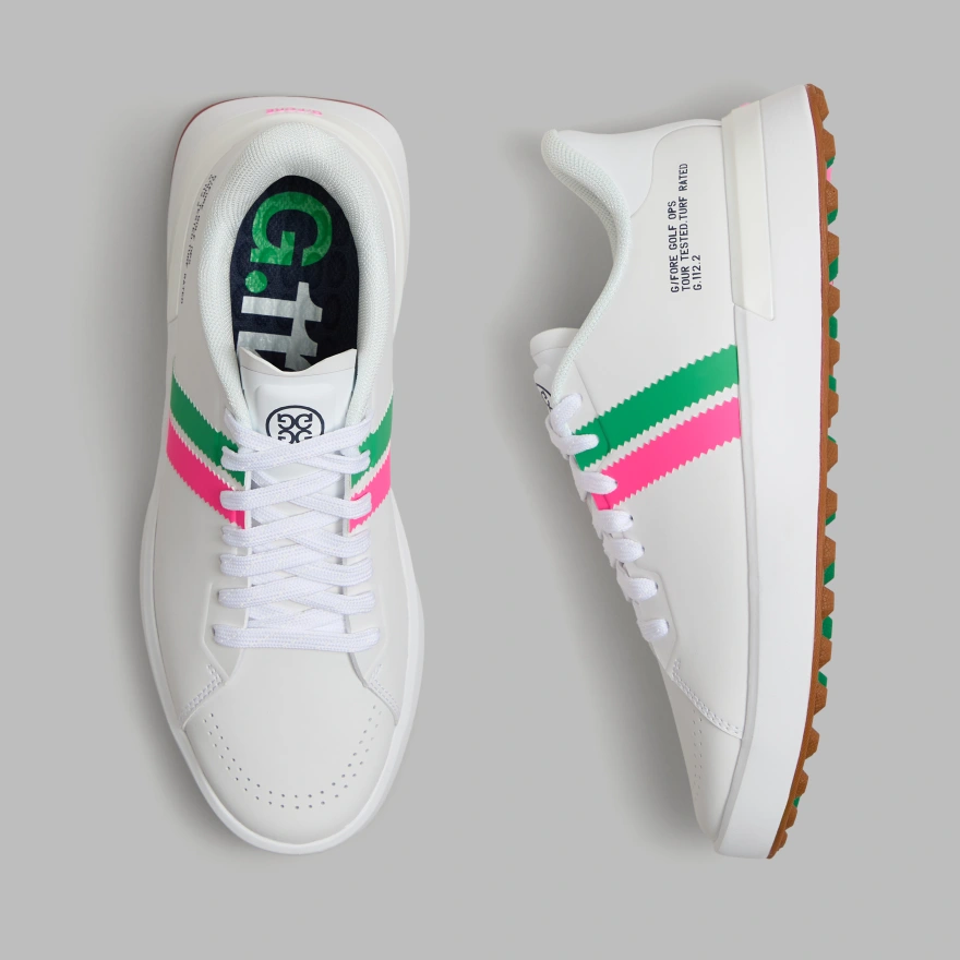 WOMEN'S G.112 STRIPE KILTIE GOLF SHOE in SNOW / MULTI