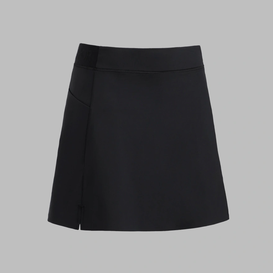 KNOCKOUT A-LINE SKORT in Onyx
