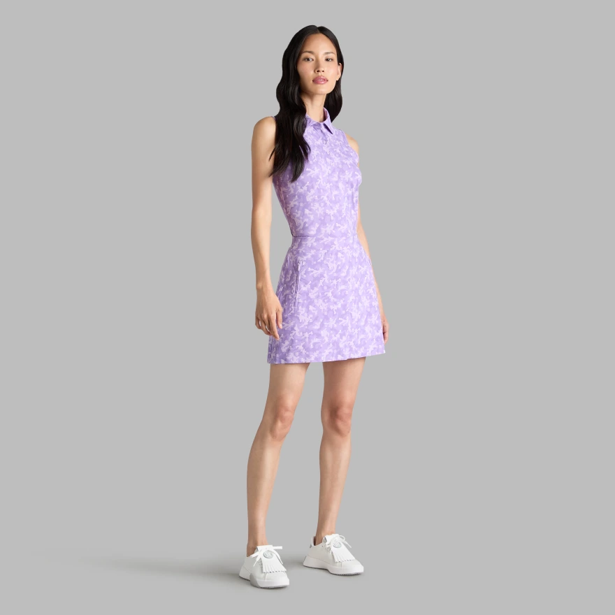 ICON CAMO SILKY TECH NYLON SKORT in IRIS - Alternate Image 2
