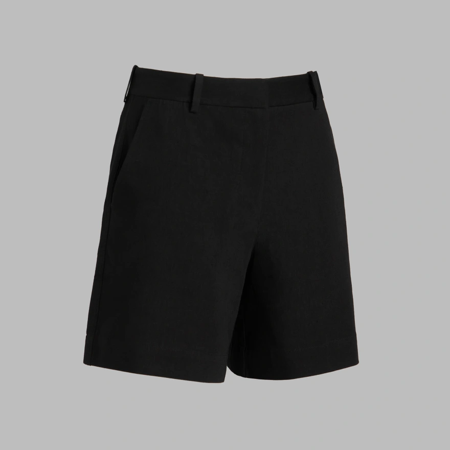LTD RELEASE LINEN LONGLINE VACATION SHORT in Onyx