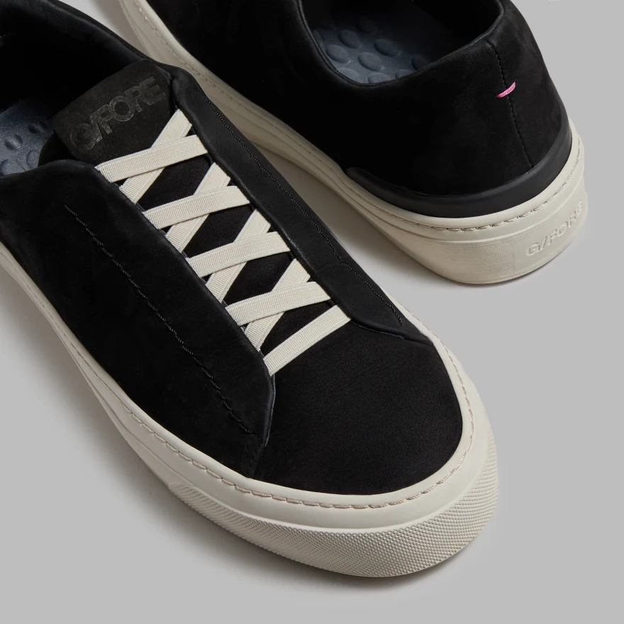 WOMEN'S ENDEAVOUR SLIP ON LEATHER SNEAKER in Onyx - Alternate Image 7