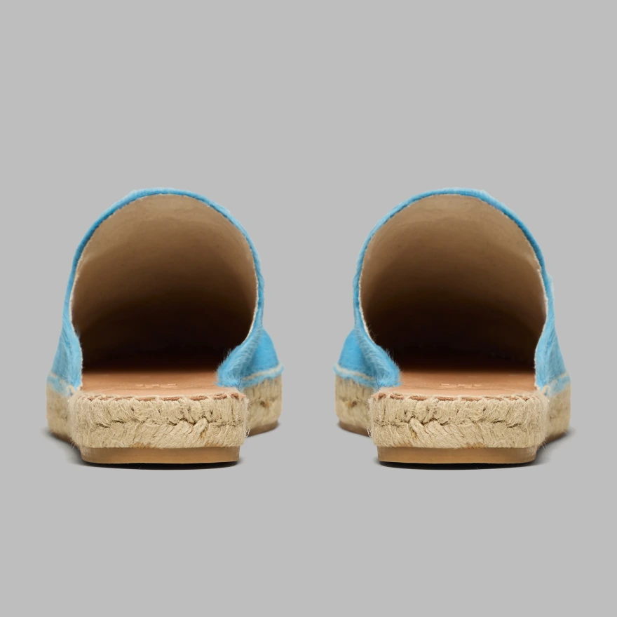WOMEN'S METAL TEES PONY HAIR ESPADRILLE in CENOTE - Alternate Image 4
