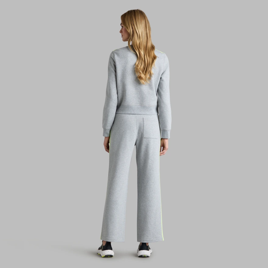 BRUSHED BACK FRENCH TERRY SWEATSHIRT in MELANGE GREY - Alternate Image 3