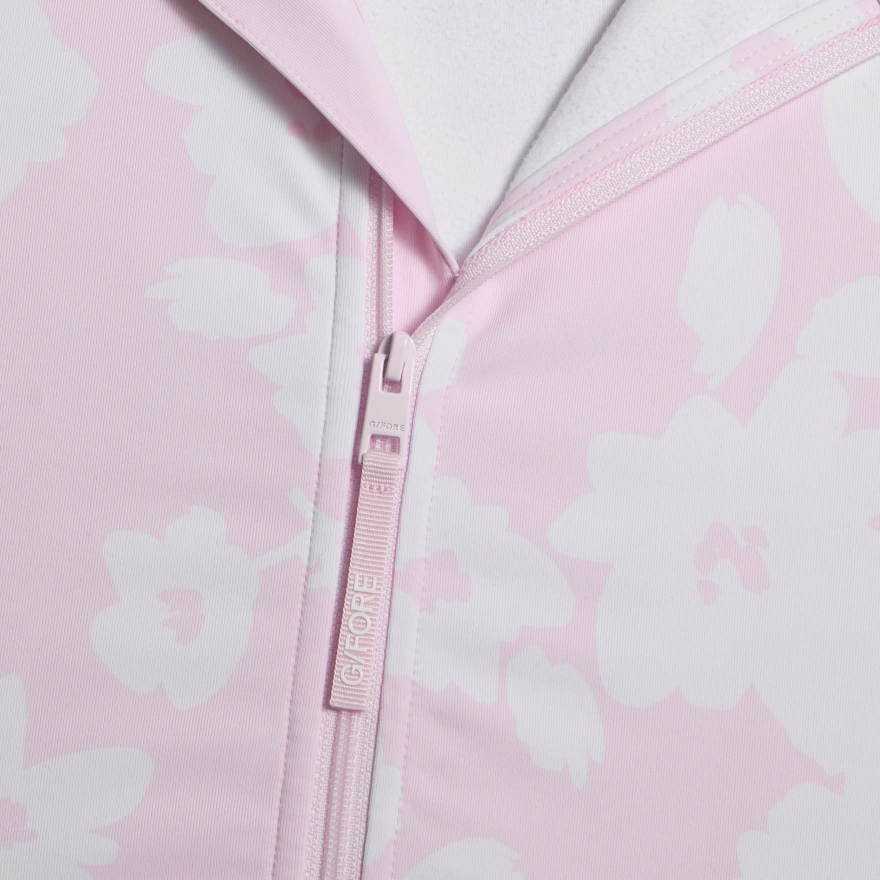 PRINTED BRUSH BACK STRETCH PULLOVER in Blush - Alternate Image 4
